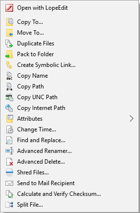 Main Window of FileMenu Tools Detail