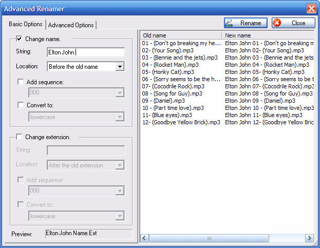Advanced Renamer